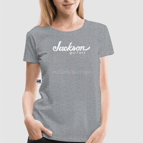 极速Jackson Guitars Logo Black T-Shirt Men Shirt Rock Band T