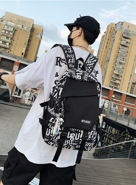 Cool Mens Backpack Letter School Backpacks Nylon nd Pri