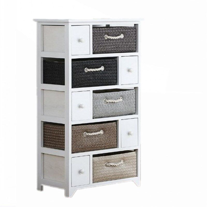 极速多层床头柜木质抽屉式收纳柜宝宝衣柜家用整理斗柜儿童田园储