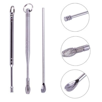 新品1pc Stainless Steel Ear Pick Wax Remover Cleaner Earpick