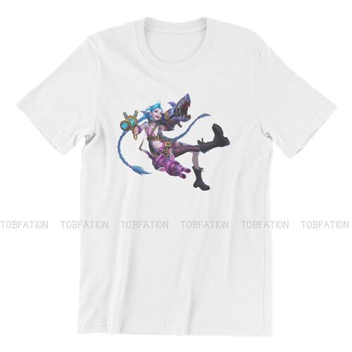 极速Jinx Arcane League of Legends T Shirt Classic Teenager G
