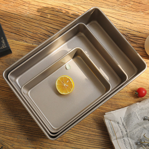 好货Pan Baking tray rectangular oven non-stick nougat snow c