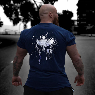 极速Summer Mens Casual T-Shirt Gym Fitness Outdoor Running
