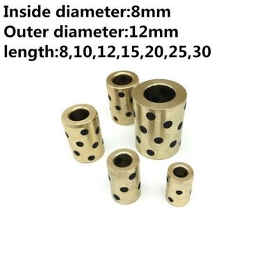 极速2pcs Inner diameter 8mm linear graphite copper set beari