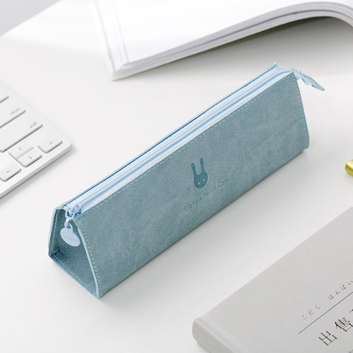 极速6 Colors Simplicity Canvas Pencil Case Large Capacity Bi