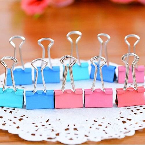 好货20Pcs Colorful Metal Binder Clips Paper Clip 15mm Office