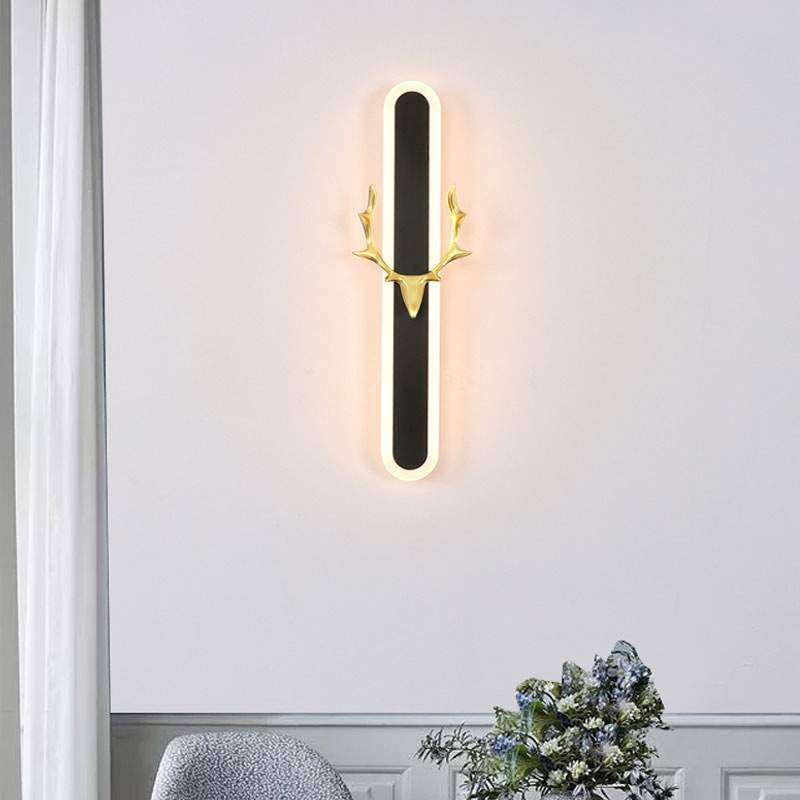 长条床头壁灯北欧极简线条客厅背景墙酒店招财鹿头灯楼梯led阳台,纺织面料/辅料/配套,纺织机械配件,淘宝优惠券,粉丝福利购,淘宝优惠卷