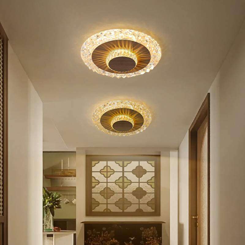 轻奢水晶过道灯中古侘寂风设护眼创意入户玄关灯高级感卧室阳台灯,纺织面料/辅料/配套,纺织机械配件,淘宝优惠券,粉丝福利购,淘宝优惠卷