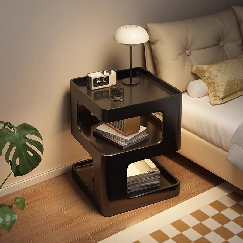 创意床头柜家用卧室创意小型铁艺边柜置物架轻奢高级感床头小边几