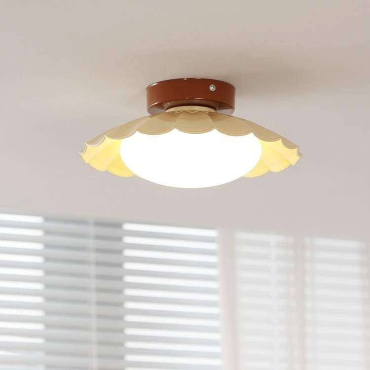 法式奶油风复古走廊过道灯飞碟衣帽间入户玄关胡桃木纹阳台吸顶灯,纺织面料/辅料/配套,纺织机械配件,淘宝优惠券,粉丝福利购,淘宝优惠卷