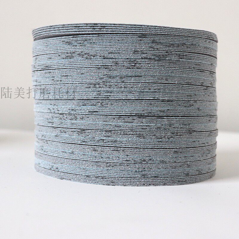 费斯托6寸17h孔植绒干磨砂纸圆盘抛光拉绒片气磨机打磨白沙自粘盘