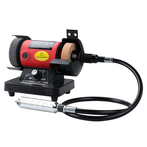 工业级家用调速台l式微小型砂轮机台磨机玉石打磨电动雕刻机磨刀