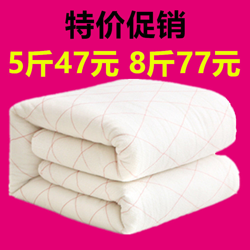 棉絮棉被芯学生宿舍铺床垫被w棉花被子春秋冬被加厚保暖棉胎被褥,床上用品,棉花被,淘宝优惠券,粉丝福利购,淘宝优惠卷