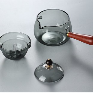 转把逍遥壶玻f璃泡茶壶防烫电陶炉煮茶壶简约家用纯手工茶具套装