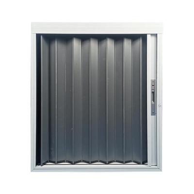 铝合金无轨蜂巢纱门定制折叠推拉式门隐形伸缩防蚊防盗带锁折叠门