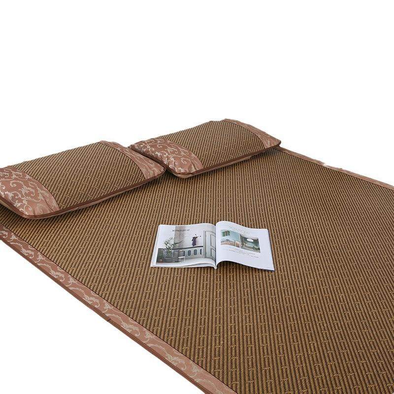 凉席藤席可折叠1.5米1.8米单双人学生宿舍席子0.9m双人床仿藤,床上用品,藤席,淘宝优惠券,粉丝福利购,淘宝优惠卷