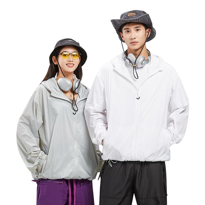 日系超轻薄防晒衣女防紫外线夏季男士皮肤衣透气防晒服连帽外套