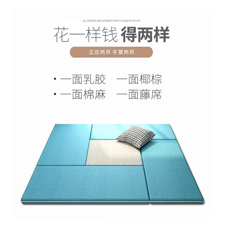 榻榻米垫子日式双面拆卸乳胶炕垫地垫椰棕垫卧室塌塌米床垫尺寸垫