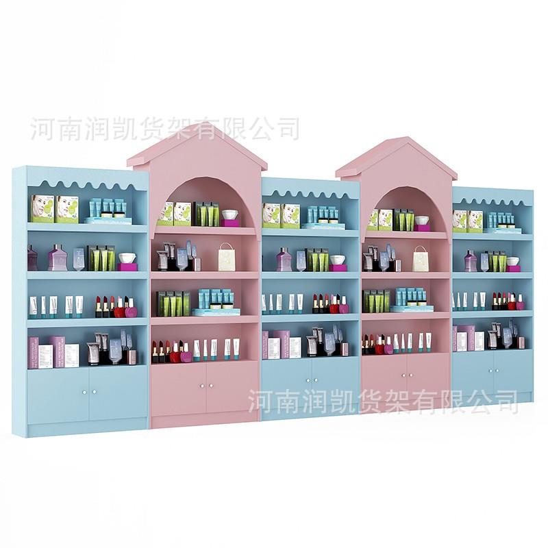 木质母婴店奶粉货架展示柜纸尿裤货柜儿童玩具店货架宠物店陈列柜