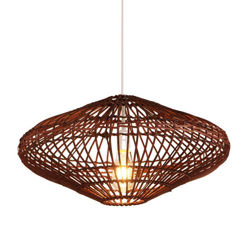 创意藤编灯罩竹艺饭店餐厅个性火锅店藤艺民宿日式东南亚竹编吊灯,家装灯饰光源,智能吊灯,淘宝优惠券,粉丝福利购,淘宝优惠卷