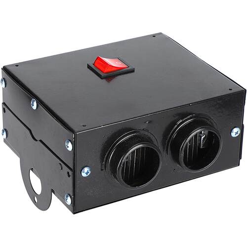 车载暖风机12v24v电暖风卡车货车冬季用快速加热取暖除霜除雾器
