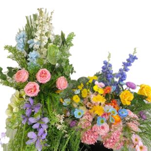 莫奈花园仿真花成品仿真花假花花排造景活动布置订婚婚礼派对装饰