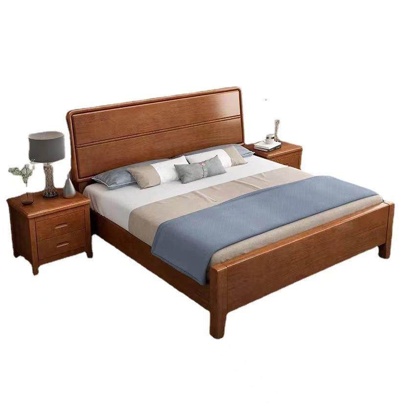 北欧实木婚床1.8米主卧双人床1.5米现代简约1米2单人床南康家具床