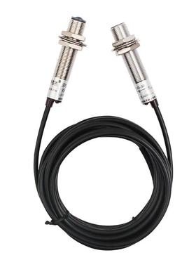 对射光电开关传感器激光红外DC12V/24V直流三线E3F-D20C1L远距离