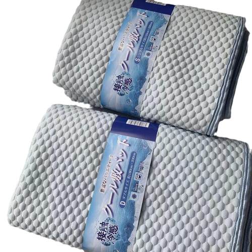 出口日单PE冷感豆豆软凉席色织弹力按摩豆豆冰感薄垫润滑凉而不冰