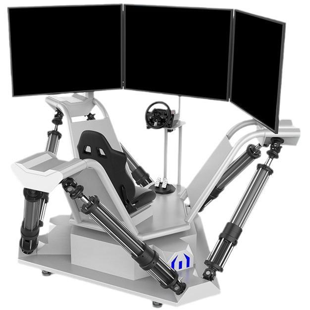 三屏六轴赛车汽车vr模拟器vr体感游戏机一体机vr体验馆游乐设备