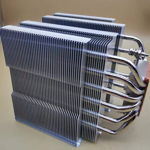 avc 6铜管双塔散热器 大铜底cpu散热器 多平台散热 可比大双塔