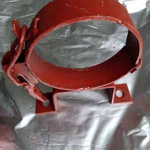 散装罐车配件卸料管卡子托卡散装水泥罐车打灰管国定卡子托卡抱箍