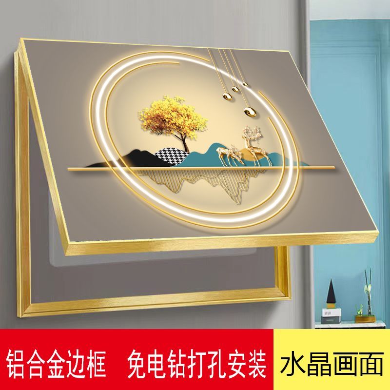 免打孔电表箱装饰画家用遮挡箱餐厅装饰画盒子玄关装饰画配电箱