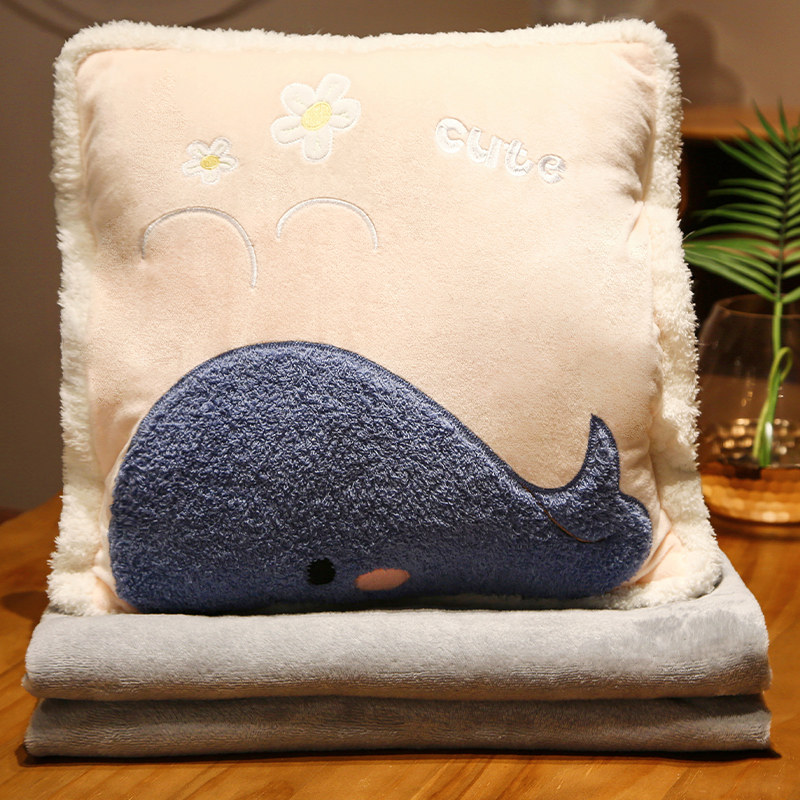 卡通抱枕被子两用靠枕折叠空调毯汽车内靠垫枕头三合一办公室午睡,居家布艺,抱枕被,淘宝优惠券,粉丝福利购,淘宝优惠卷