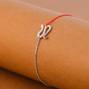 小红书热卖法国巴黎新款本命年蛇年幸运红绳手链转运编织爆款