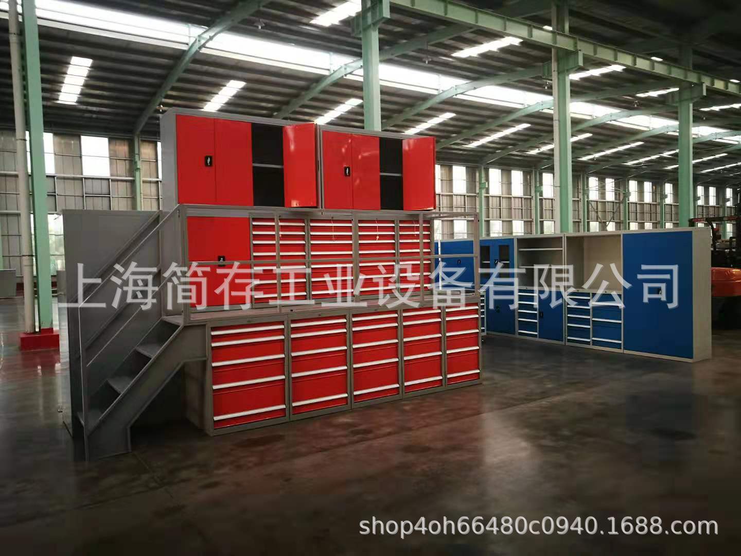 多功能组合工作台工具柜 车间配套维修桌可根据需要定制材料规格图片