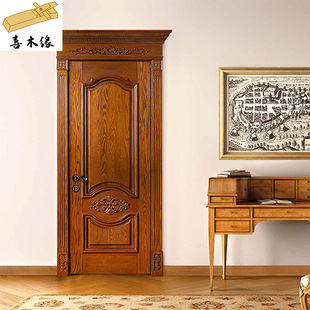 上海实木烤漆门橡胶木门 卧室门室内房门隔音门 家装