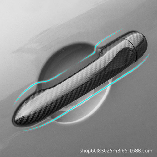 适用于15-18款拉达LADA XRAY  X-ray 拉手车门外把手碳纤纹扣手贴