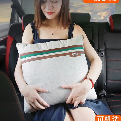 汽车抱枕被子两用加厚办公室折叠午睡枕头毯子二合一沙发靠枕车载
