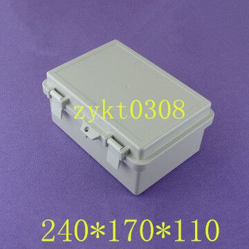 240*170*110翻盖防水控制箱外壳IP65翻盖防水盒塑料配电箱F54B