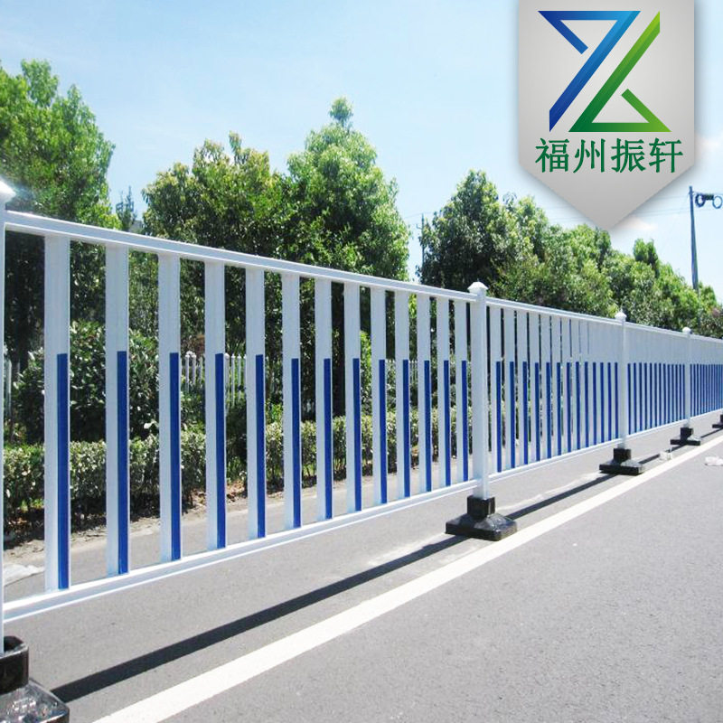 道路护栏隔离栏市政户外公路马路交通栅栏栏杆防护栏铁艺室外围栏