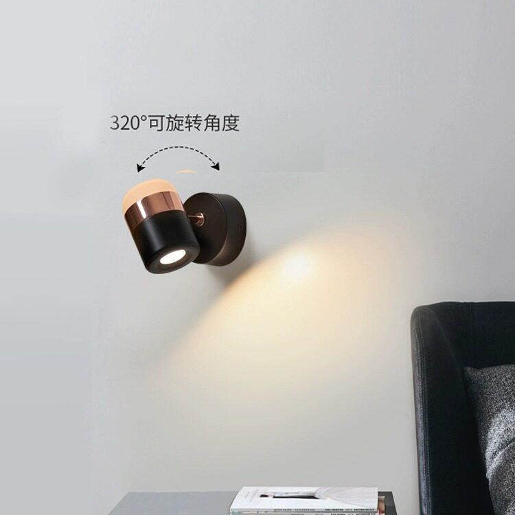 北欧轻奢壁灯主卧床头创意个性led现代简约客厅清吧书桌阅读灯具