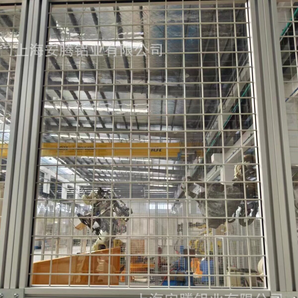铝型材安全围栏 网格围栏2米*1米机器人工作站