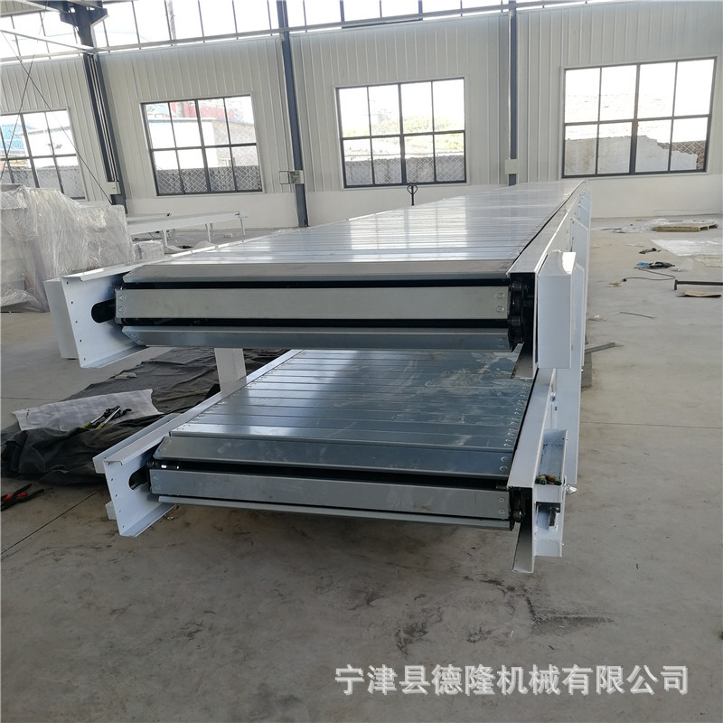 双层链板模具生产流水线往复式电梯配套输送设备平板式重型输送机