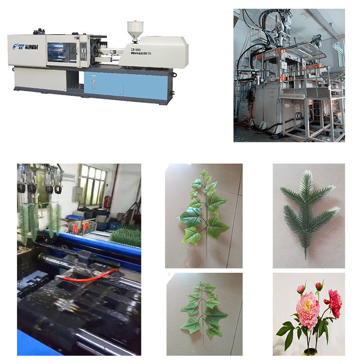 仿真花 插铁丝注塑生产线 仿真绿植植物 花模 射骨机 丝花机 模具