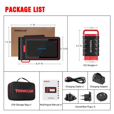 2025热销 THINKCAR ThinkScan Max 2 汽车诊断工具支持CANFD协议