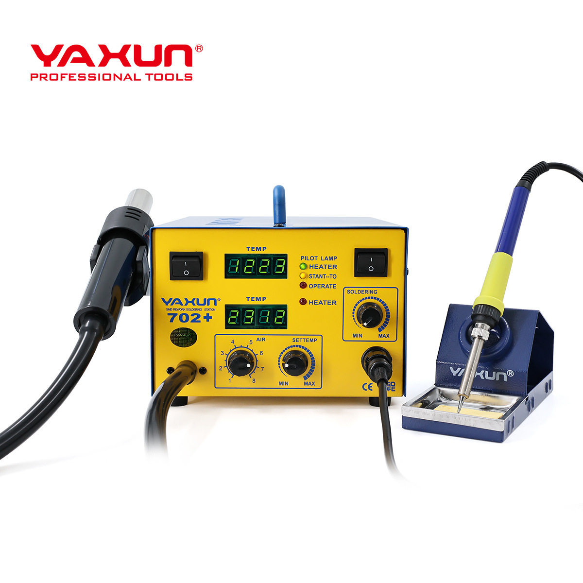 YAXUN雅讯YX-702电子焊接二合一BGA返修站270W热风枪焊锡烙铁