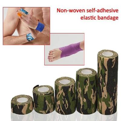 网红Outdoor camouflage non-woven self-adhesive elastic banda