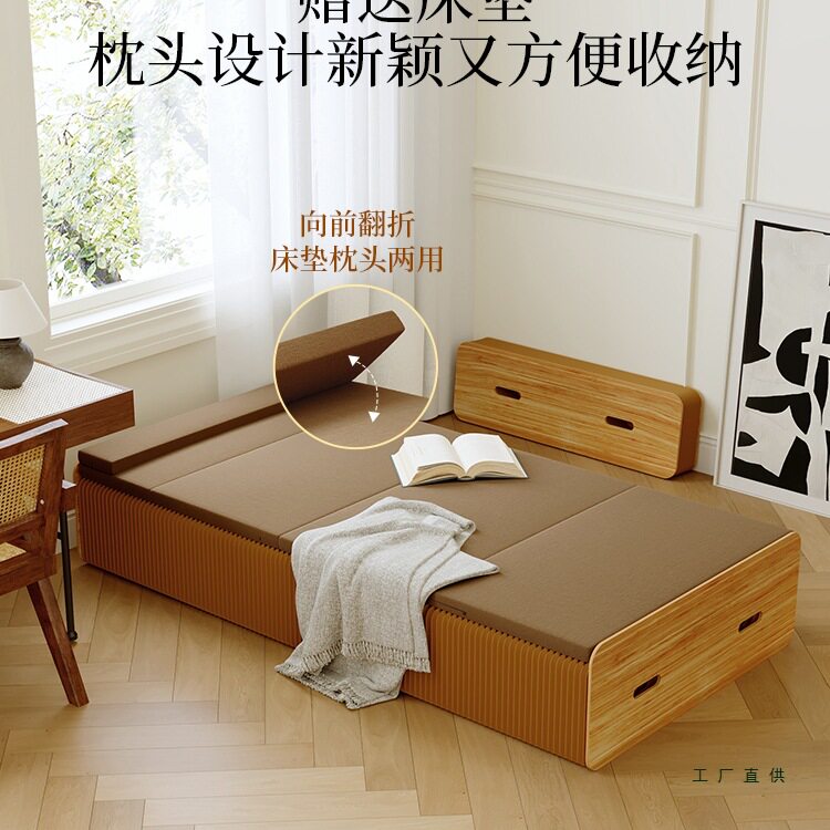 折叠床午休单人多功能沙发床两用办公家用小户型隐藏床成人