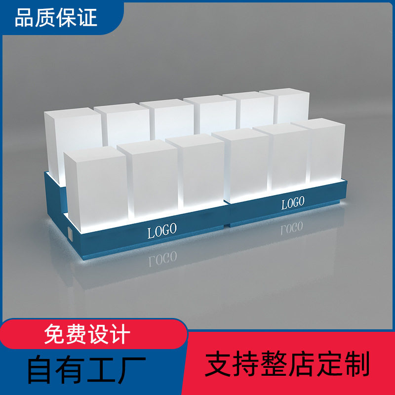 工厂订置木质烤漆地台橱窗展示台工艺品陈列台展台展会道具柜地台